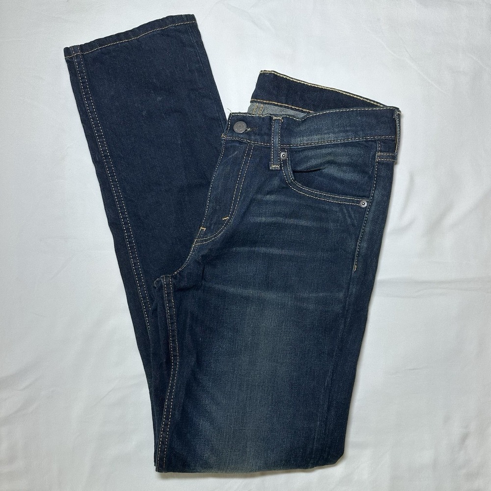 Levi's 511 Slim Fit Jeans Men's 29x32 Dark Wash Distressed Denim Stretch Casual